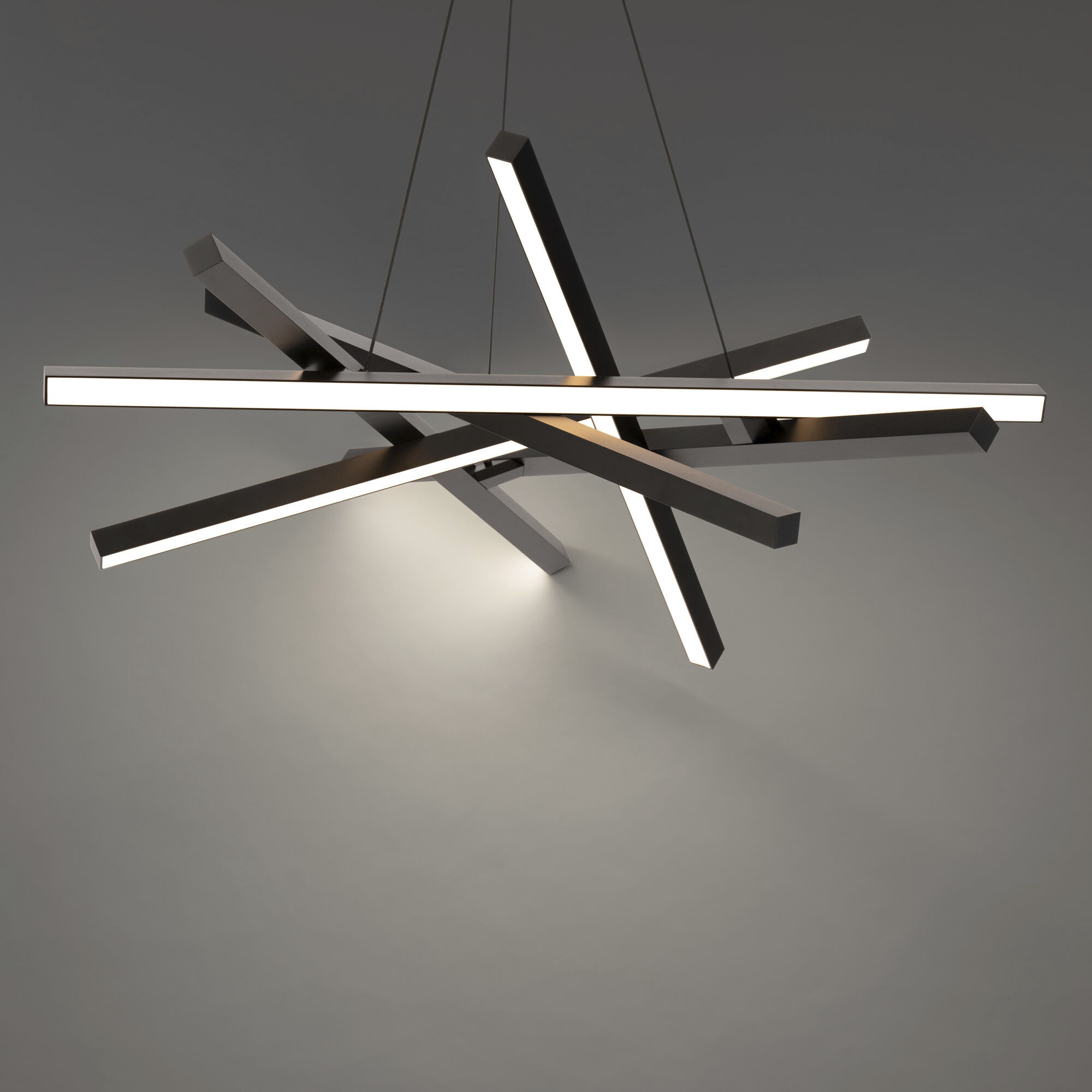 Parallax LED 30 inch Black Pendant Ceiling Light, dweLED