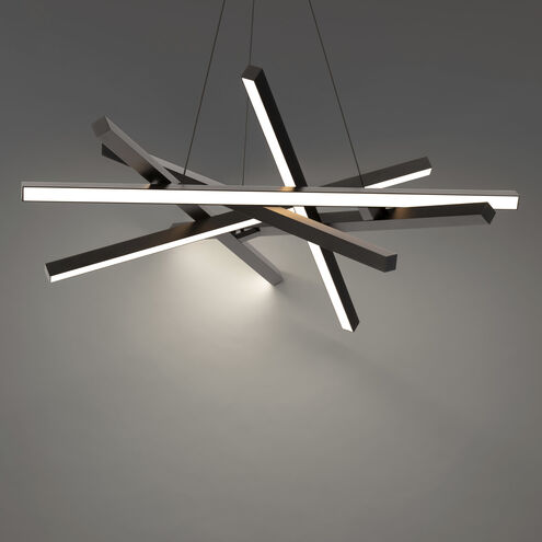 Parallax LED 30 inch Black Pendant Ceiling Light, dweLED