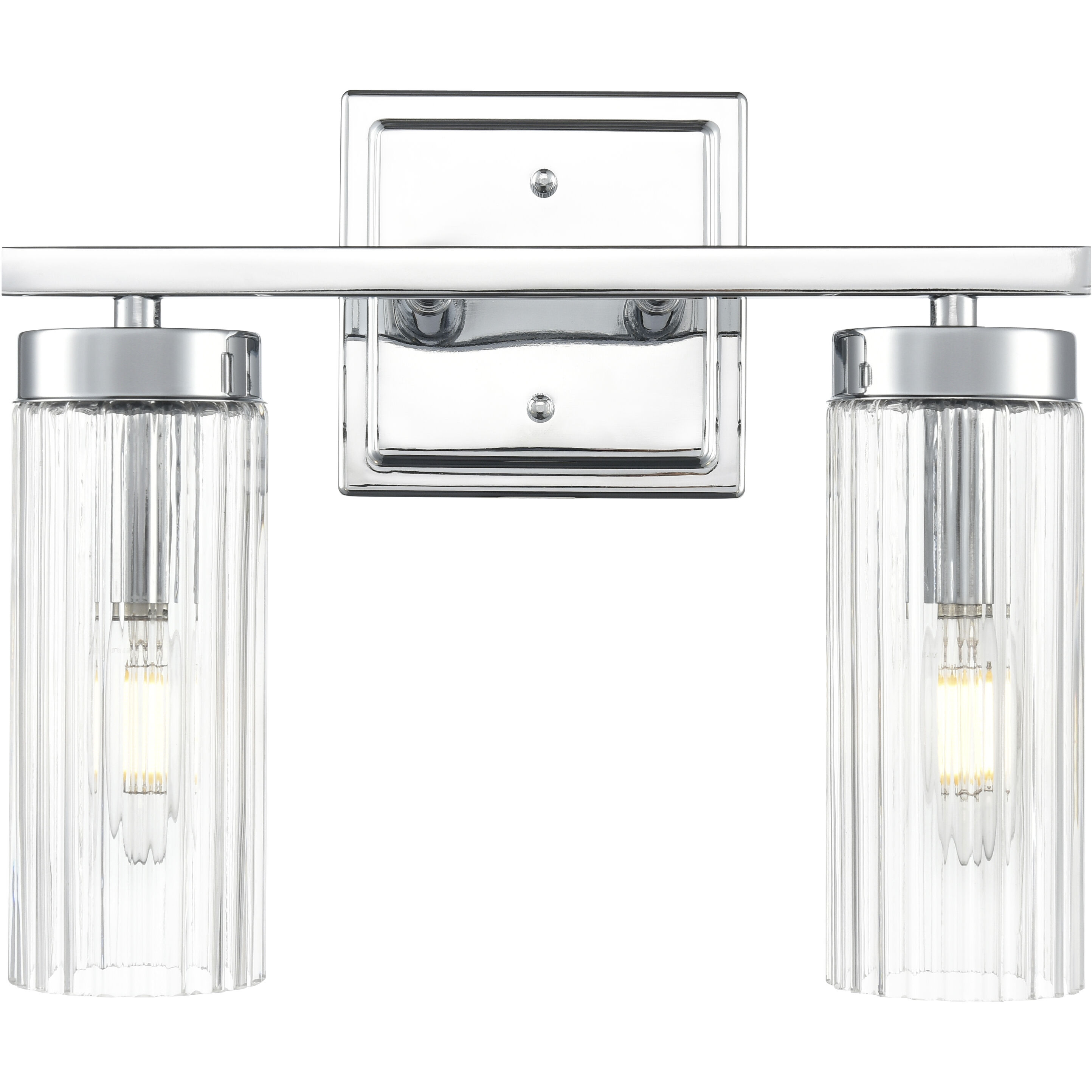 Iversen 2 Light 12.5 inch Polished Chrome Bathroom Vanity Light Wall Light