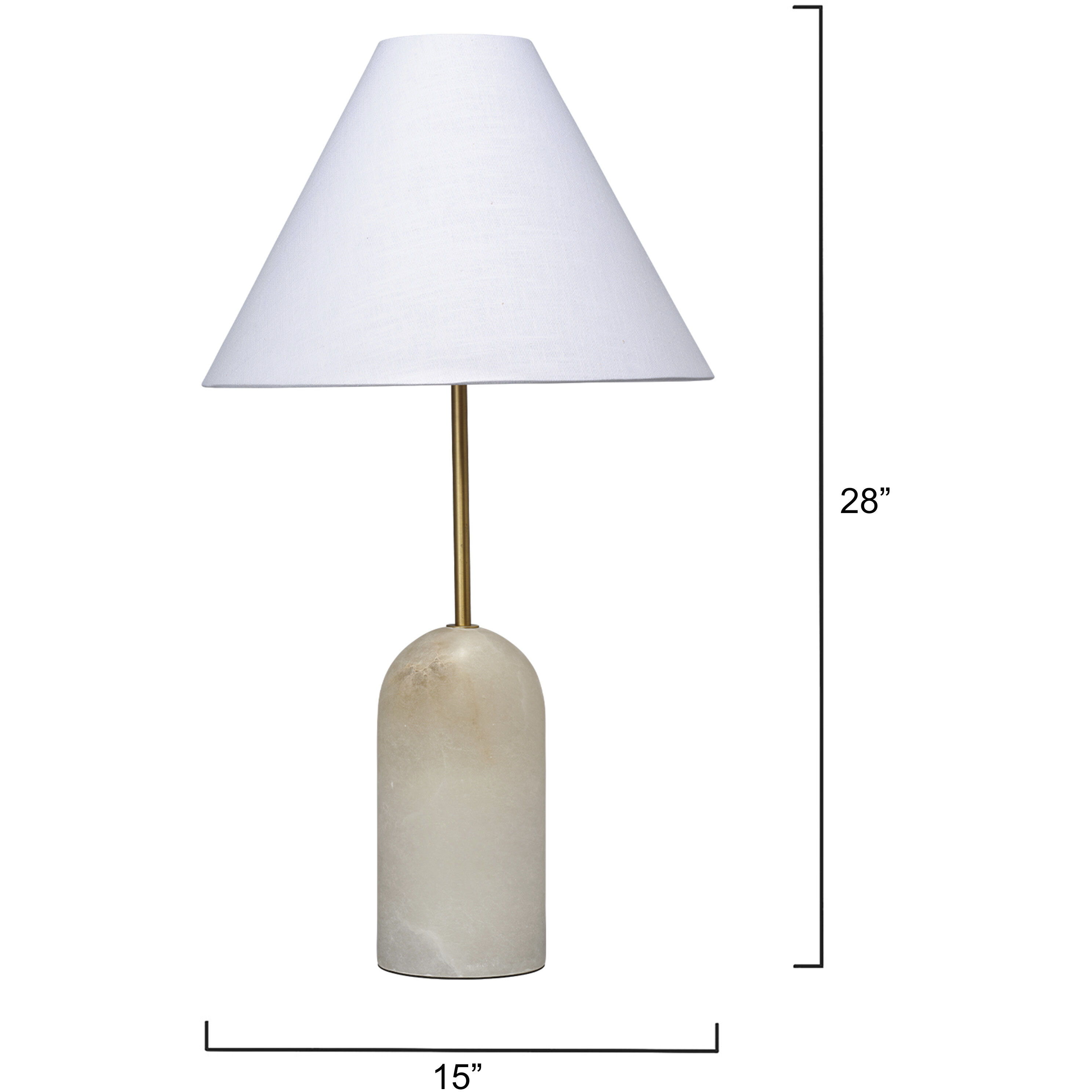 Holt 28 inch White Table Lamp Portable Light