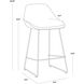 Mccoy 36.25 inch November Grey / Cinnamon Brown Counter Stool