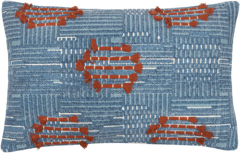Ashbury 22 inch Blue Pillow Kit in 14 x 22, Lumbar