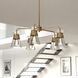 Harper LED 27 inch Natural Brass Chandelier Ceiling Light