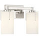 Froselle 2 Light 13.25 inch Polished Nickel Bathroom Vanity Light Wall Light