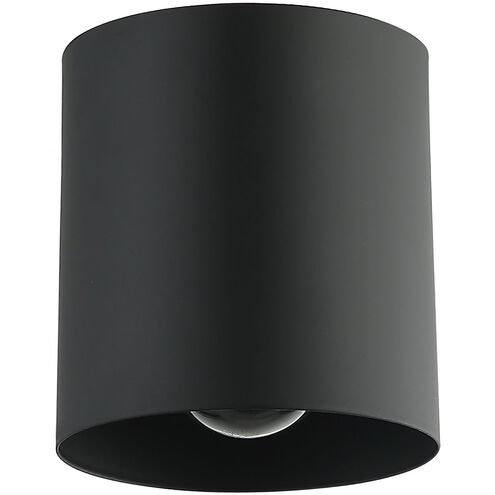 Theron 1 Light 4.75 inch Matte Black Flush Mount Ceiling Light