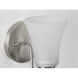 Classic 1 Light 5 inch Brushed Nickel Bath Vanity Wall Light