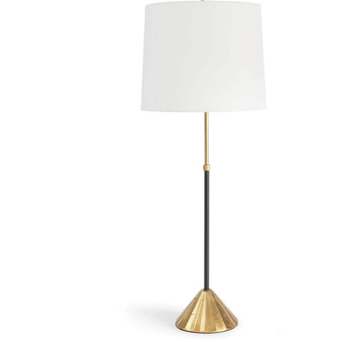 Parasol 29 inch 100.00 watt Gold Leaf Table Lamp Portable Light