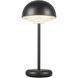 Hinata 11.88 inch 2 watt Black Table Lamp Portable Light