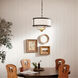 Homestead Heddle 3 Light 16 inch Natural Brass Chandelier Ceiling Light, Heddle