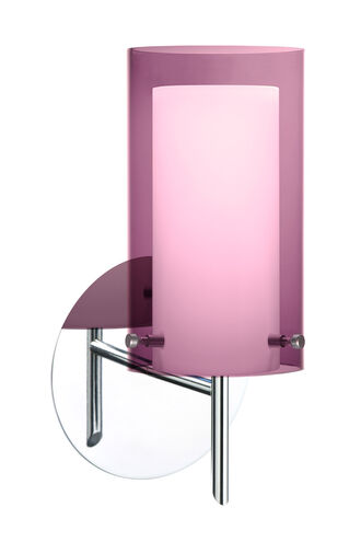 Pahu 4 LED 5 inch Chrome Mini Sconce Wall Light
