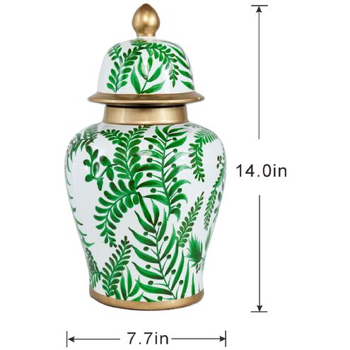 Leafy 14 X 8 inch Ginger Jar
