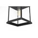 Saul 1 Light 13 inch Black Outdoor Wall Sconce