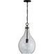 Rabun 1 Light 12 inch Matte Black Pendant Ceiling Light