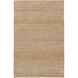 Grasshopper 36 X 24 inch Neutral and Orange Area Rug, Jute