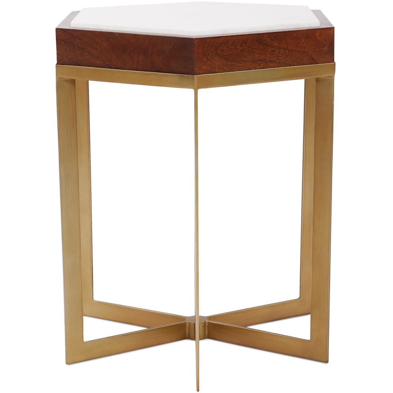 Van Berkel 20 X 18 inch Brass Side Table