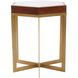 Van Berkel 20 X 18 inch Brass Side Table