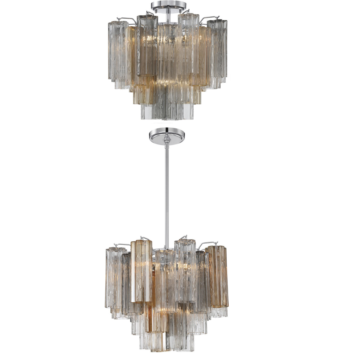 Addis 4 Light 17.75 inch Polished Chrome Mini Chandelier Ceiling Light in Autumn