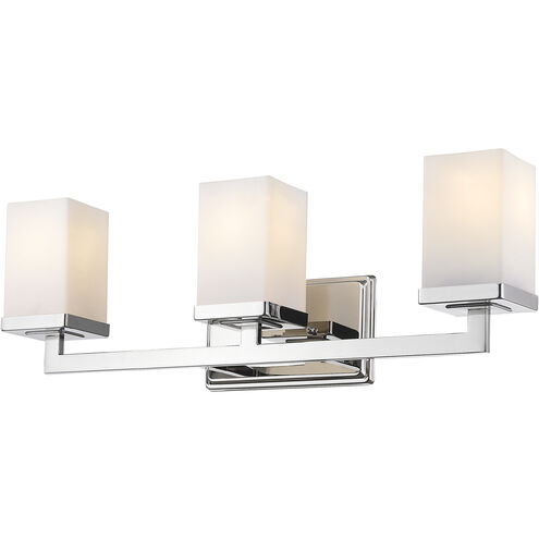 Tidal 3 Light 23.25 inch Chrome Vanity Wall Light