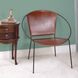 Milo Brown Leather Accent Chair