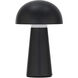 Darla 8.63 inch 2.00 watt Black Rechargeable Table Lamp Portable Light, WAC Limited