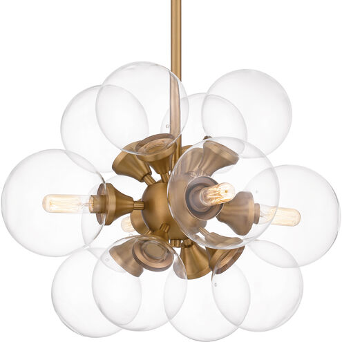 Glinda 4 Light 20 inch Brushed Weathered Brass Pendant Ceiling Light