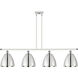 Ballston Dome LED 48 inch White and Polished Chrome Island Light Ceiling Light