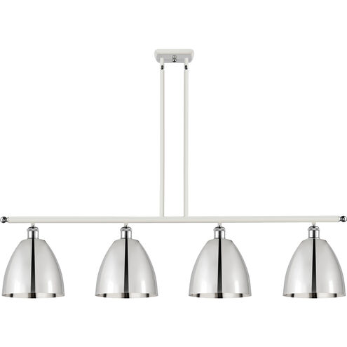Ballston Dome LED 48 inch White and Polished Chrome Island Light Ceiling Light