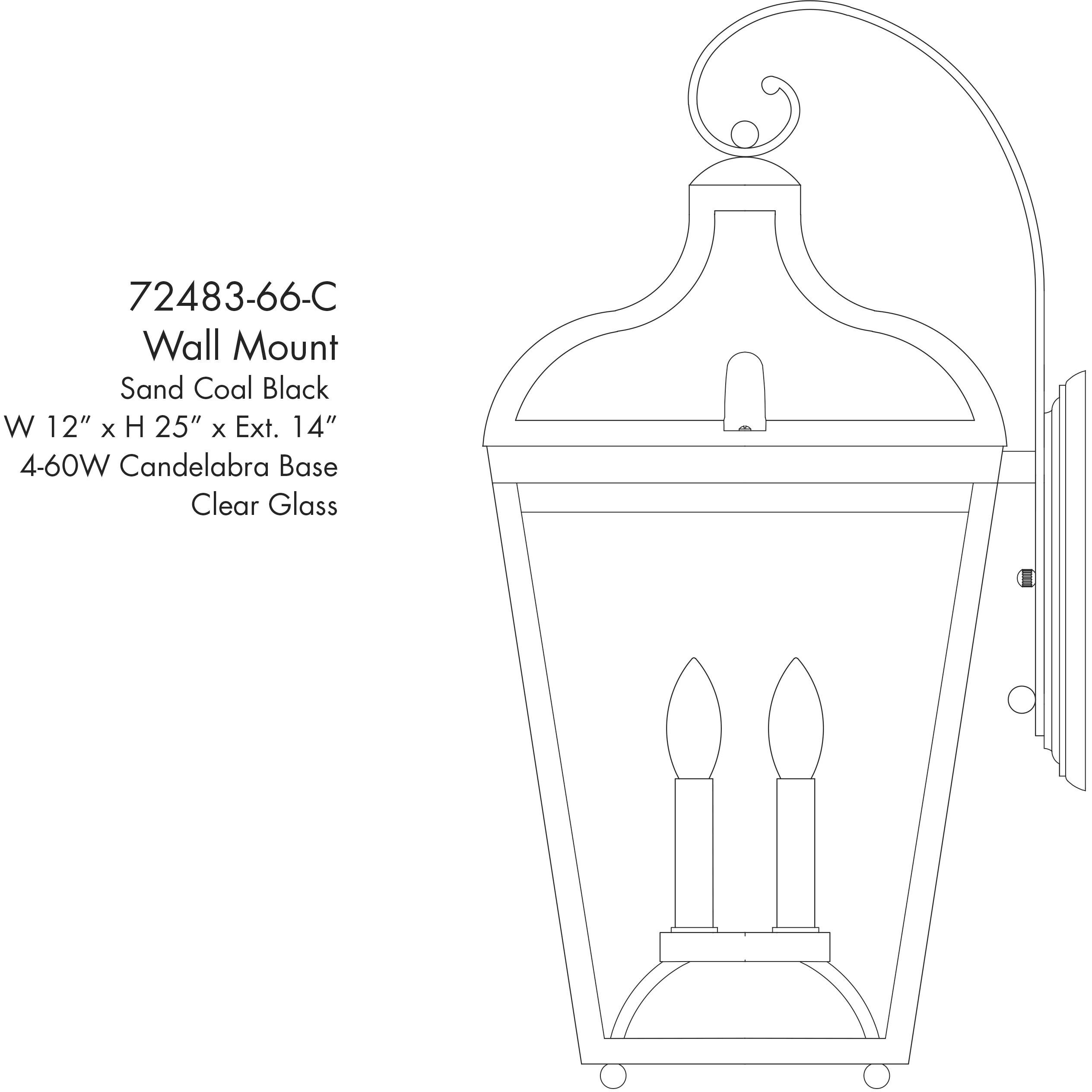 Marquee Outdoor Wall Mount in Sand Coal, Great Outdoors