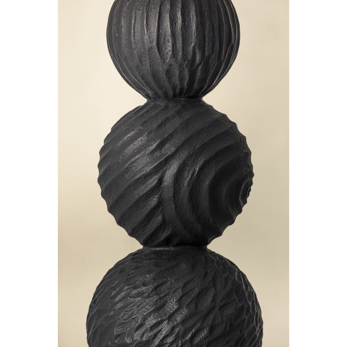 Miela 64 inch 15.00 watt Forged Iron/Ceramic Black Motif Table Lamp Portable Light