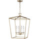 C&M by Chapman & Myers Dianna LED 17 inch Satin Brass Pendant Ceiling Light