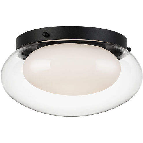 Caspian 3 Light 15 inch Matte Black Flush Mount Ceiling Light
