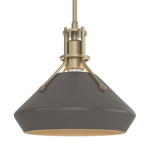 Henry 1 Light 10 inch Soft Gold and Dark Smoke Pendant Ceiling Light in Soft Gold/Dark Smoke