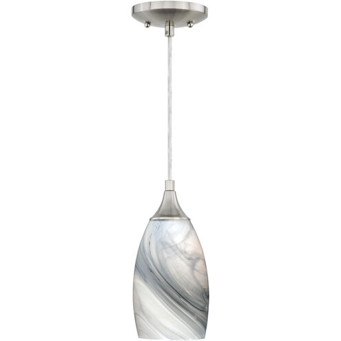 Milano LED 4.75 inch Satin Nickel Mini Pendant Ceiling Light