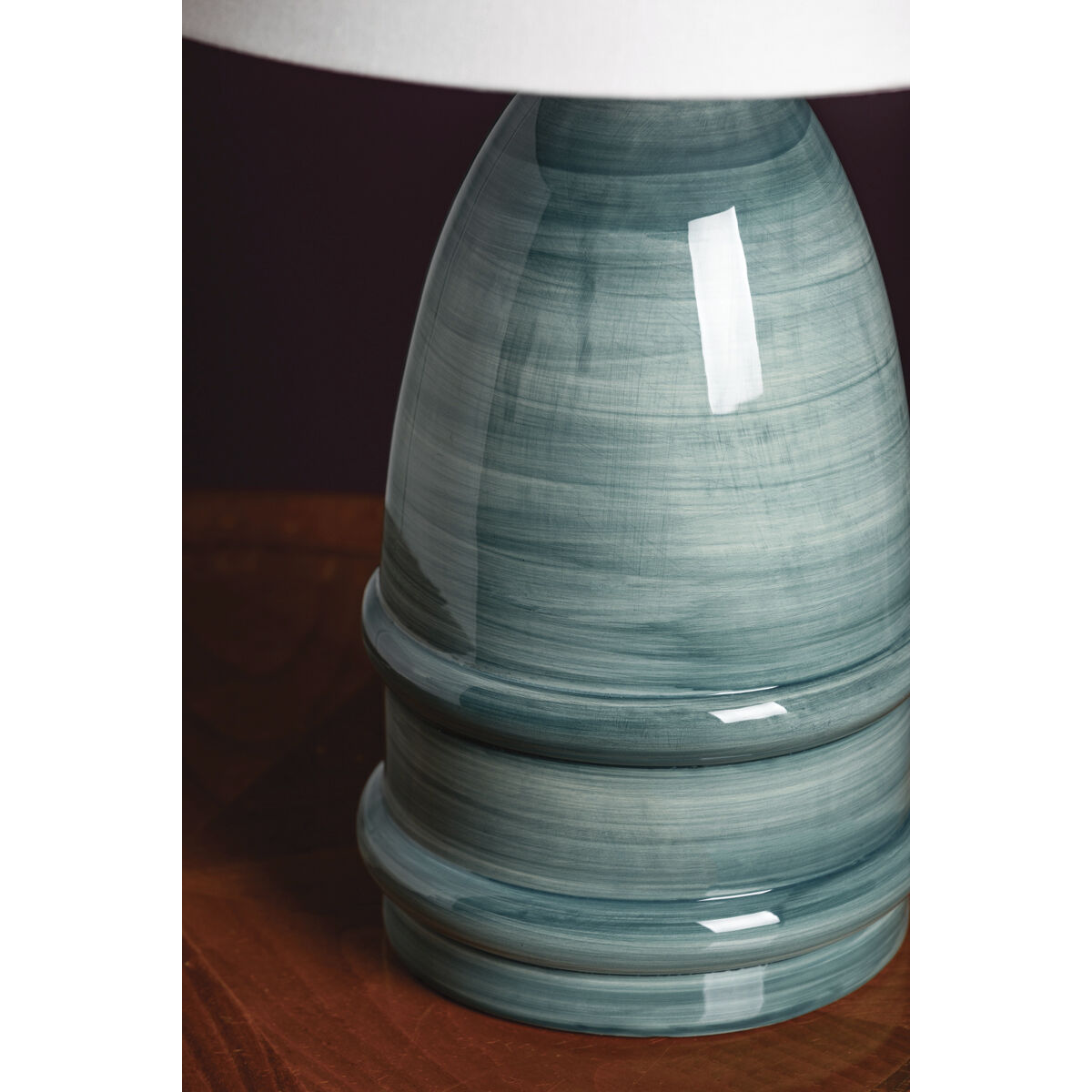 Tenley 26 inch 15.00 watt Aged Brass/Ceramic Inchyra Blue Table Lamp Portable Light