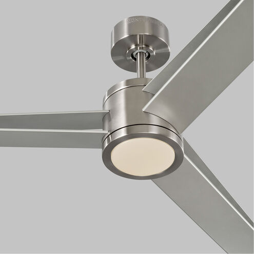 Armstrong 60 inch Brushed Steel with Silver Blades Ceiling Fan