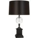 Celine 29 inch 150.00 watt Deep Patina Bronze / Crystal Ball Accent Table Lamp Portable Light