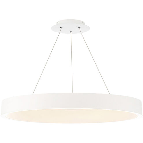 Corso LED 42.5 inch White Pendant Ceiling Light, dweLED