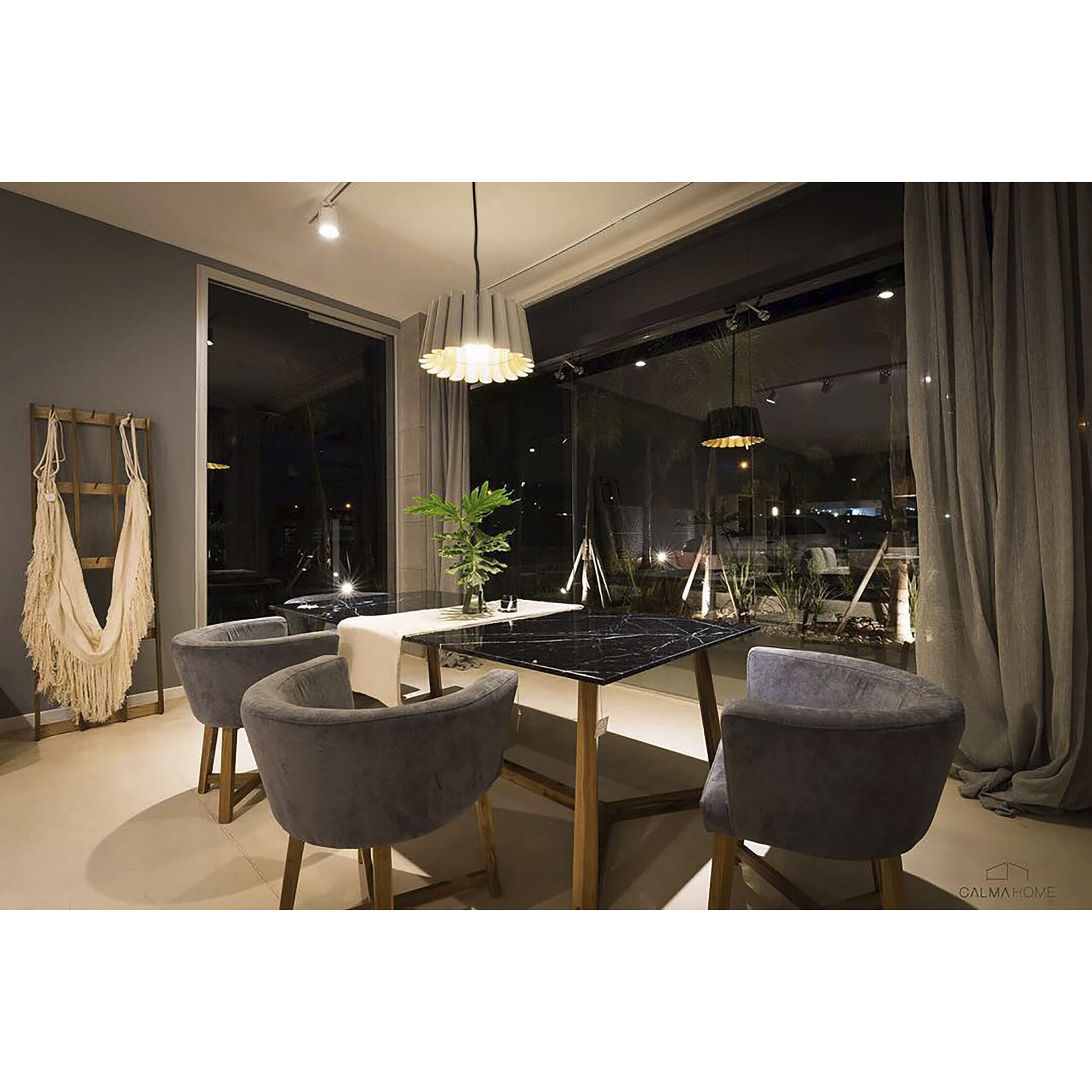 Renata 1 Light 22 inch Black Pendant Ceiling Light in Grey Oak/Ash, WEP Collection