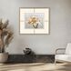 A Rose is a Rose / Parchement Petals White and Beige and Green and Metallic Framed Art, The Studio