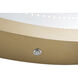 Starfall 39 X 39 inch Brushed Brass Vanishing Wall Mirror