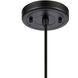 Ballston Cone 1 Light 8 inch Black Antique Brass Mini Pendant Ceiling Light in Matte White Glass, Black Textured
