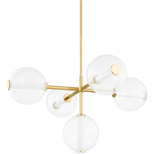 Richford LED 48 inch Aged Brass Chandelier Ceiling Light