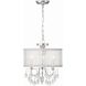 Hampton 3 Light 14 inch Polished Chrome Mini Chandelier Ceiling Light