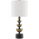 Chastain 28.75 inch 150 watt Antique Brass and Black Table Lamp Portable Light