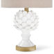 Leafy Artichoke 20.5 inch 100.00 watt White Table Lamp Portable Light