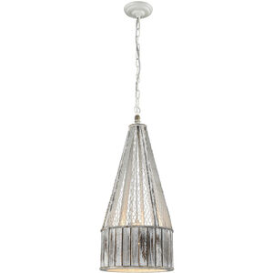Pennant Point 1 Light 12 inch Washed Wood Mini Pendant Ceiling Light