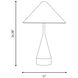 Kelly by Kelly Wearstler Brachion 24.38 inch 60 watt Rustic Bronze Table Lamp Portable Light