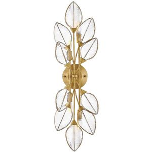 Amira 4 Light 10 inch Distressed Brass Sconce Wall Light