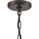 Marion 5 Light 24.5 inch Oil Rubbed Bronze with Natural Chandelier Ceiling Light
