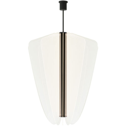 Sean Lavin Nyra LED 42.2 inch Nightshade Black Chandelier Ceiling Light, Integrated LED